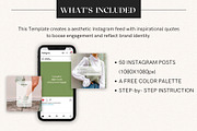 Green Quote Instagram Templates, a Social Media Template by DesignbySamVN (Thumbnail 3 of 6)