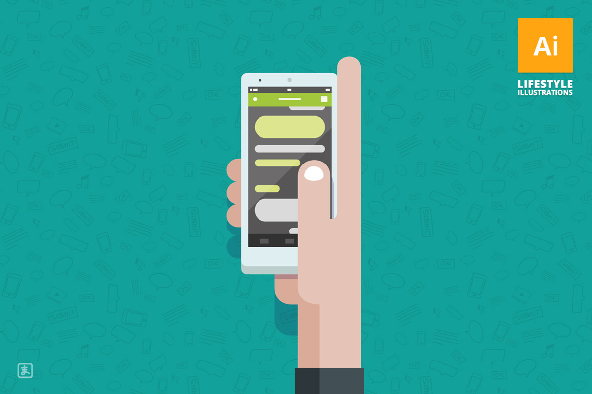 6 lifestyle Vector illustrations, an Object Illustration by Makoto (Photo 2 of 5)