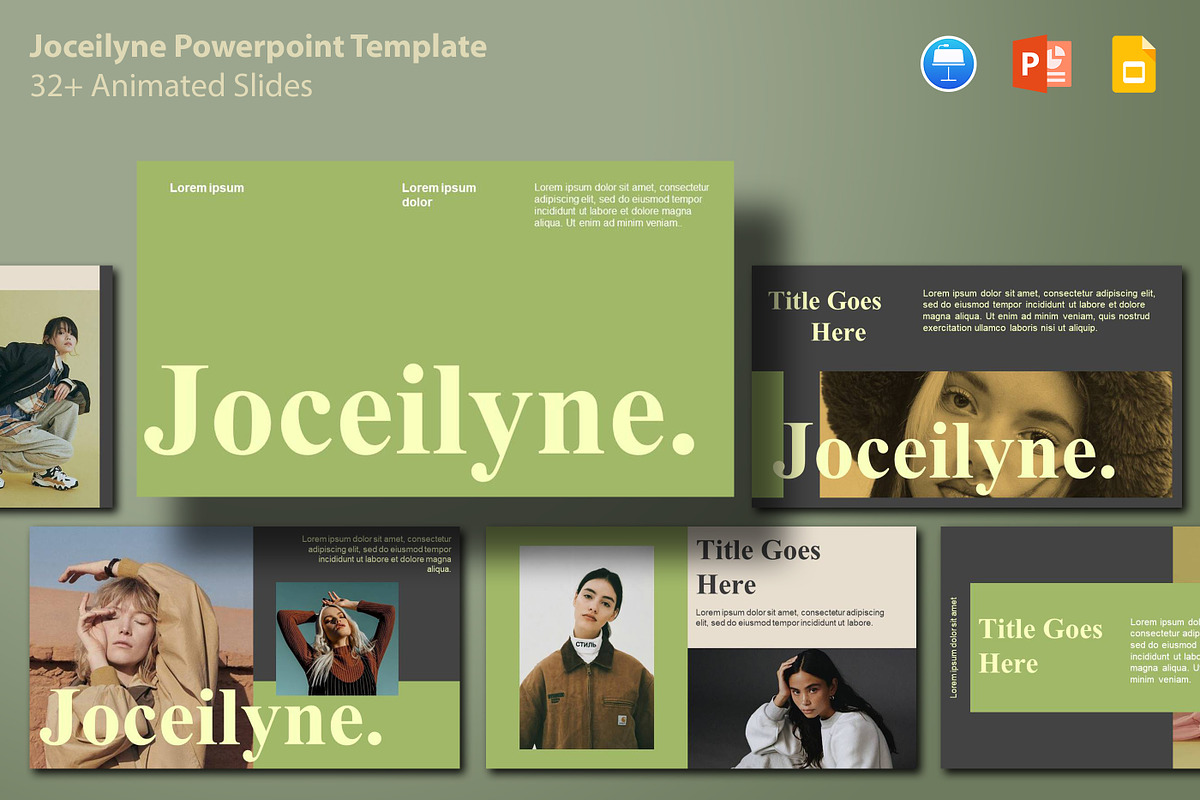 JOCEILYNE PowerPoint Template, a Presentation Template by Ompie Agrino (Photo 1 of 9)