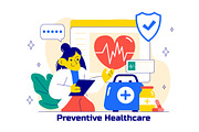 10 Prevention Healthcare Vector, a Healthcare Illustration by denayunebgt (Thumbnail 4 of 4)