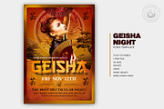 Geisha Night Flyer Template V3, a Flyer Template by ThatsDesignArt (Thumbnail 2 of 7)