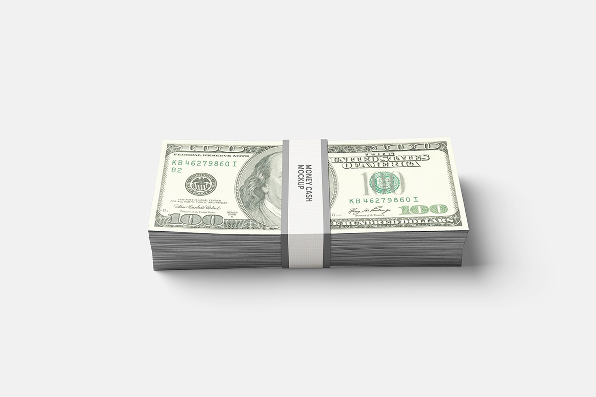 Money Cash Mockup, a Product Mockup by bimockup (Photo 2 of 6)
