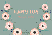 Anemones Apricot. Watercolor Clipart, a Graphic by LABFcreations (Thumbnail 5 of 5)