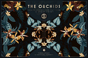 THE ORCHIDS seamless vector pattern, a Pattern Graphic by C & G (Thumbnail 1 of 9)