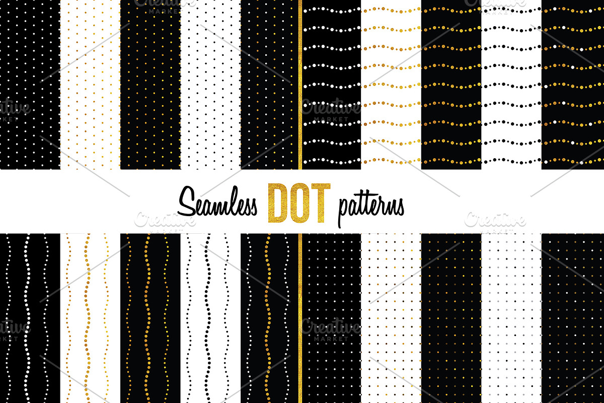 100 Seamless dot patterns, a Pattern Graphic by The Odd Seed (Photo 5 of 6)