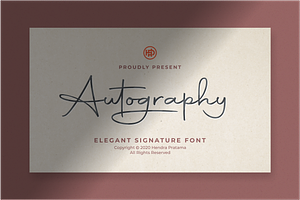 Autography - Signature Font