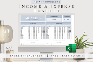 Income & Expense Excel Template