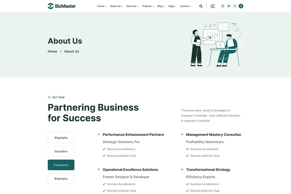 Business Consulting WordPress Theme, a WordPress Template by UInstrument (Photo 10 of 11)