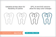 Minimal dentist icons, an Outline Icon by Picture Window (Thumbnail 5 of 5)