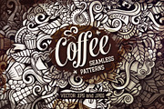 Coffee Graphics Patterns, a Pattern Graphic by BALABOLKA (Thumbnail 1 of 6)