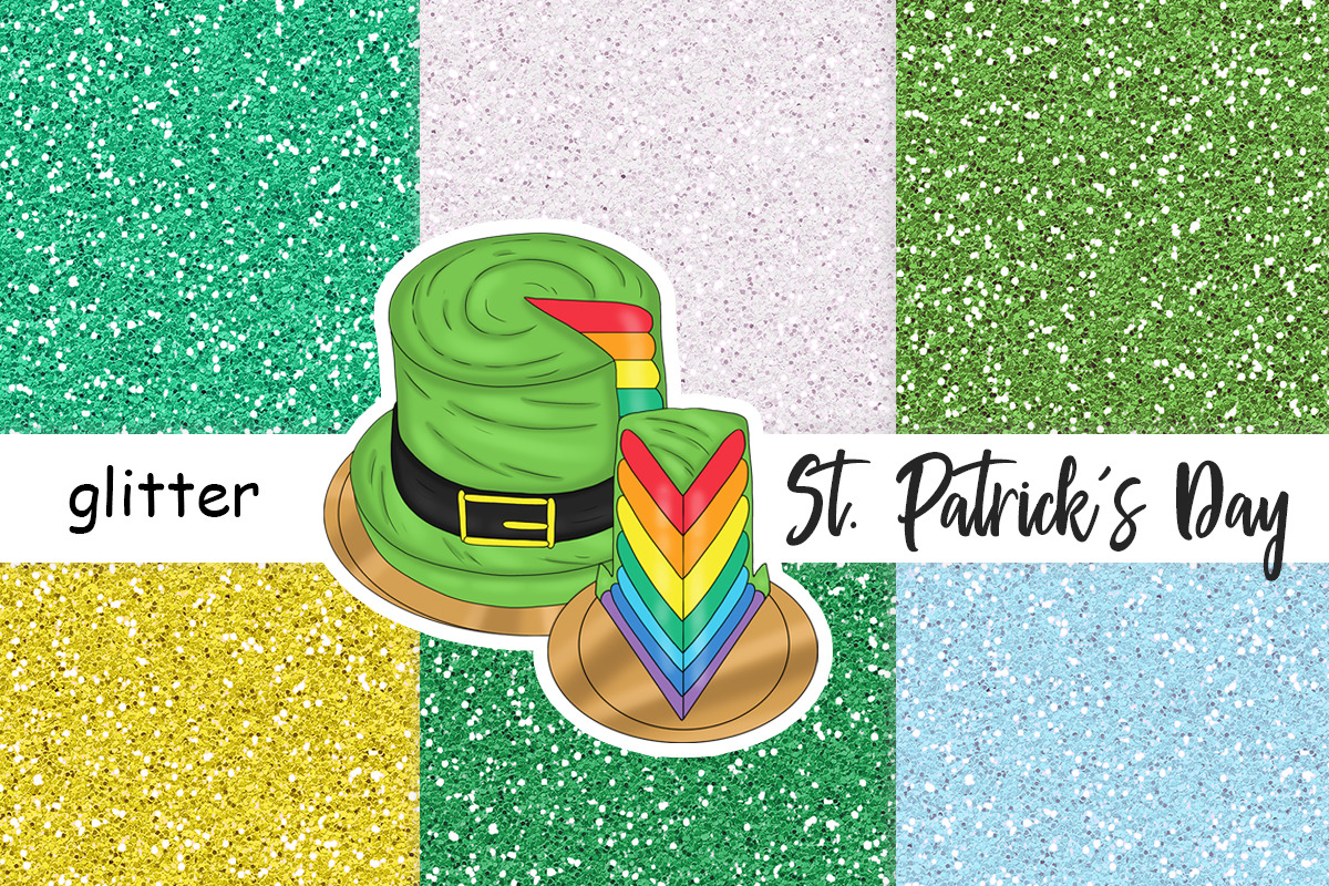 St. Patricks Day Glitter, a Texture Graphic by GlamArtZhanna (Photo 1 of 3)
