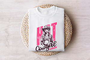 Hot Cowgirl Summer PNG Cowgirl Summe