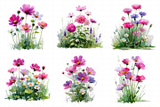Wild Flowers Floral Border Clipart S, an Illustration by Daily.Designs (Thumbnail 6 of 7)