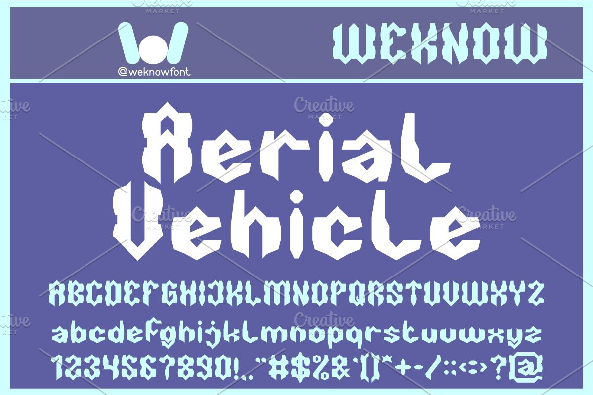 Hybrid Robot font, a Font by weknow (Photo 3 of 8)