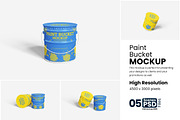 Paint Bucket Mockup, a Product Mockup by bimockup (Thumbnail 1 of 6)