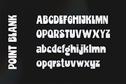 Point Blank - Display Typeface, a Sans Serif Font by HipFonts (Thumbnail 2 of 8)