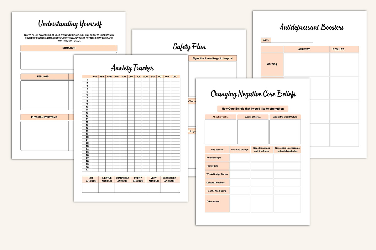 2026 Burnout Recovery Workbook, a Print Template by Designmela01 (Photo 8 of 10)