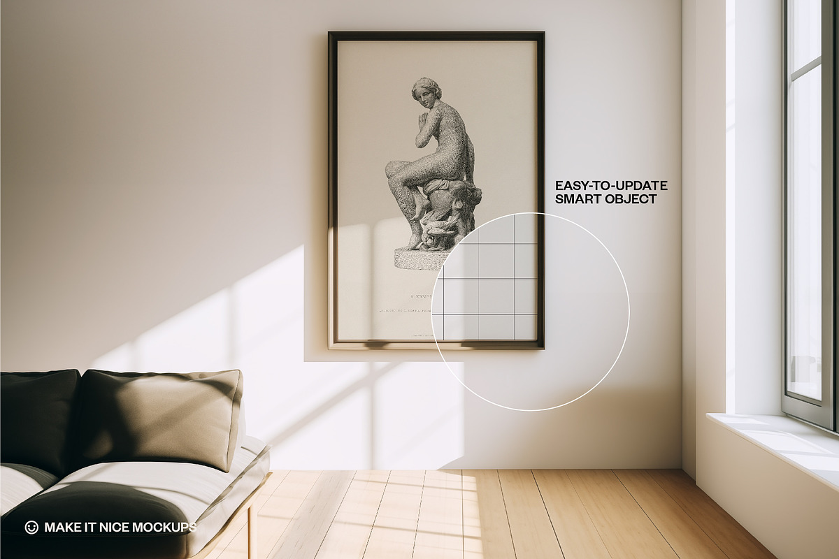Modern Apartment Poster Mockup, a Household Mockup by makeitnicemockups (Photo 6 of 7)
