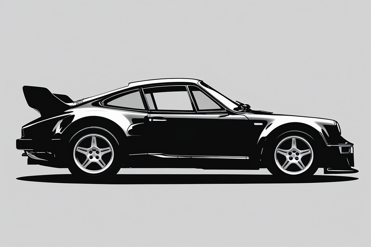 Sports Car Silhouette bundle, an Illustration by yasushie (Photo 8 of 9)