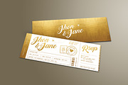 Elegant Wedding Invitation Ticket, an Invitation Template by Vynetta (Thumbnail 7 of 7)