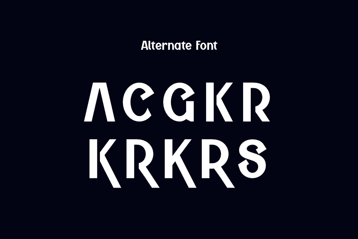 Gegaty - Logo Bold Font, a Sans Serif Font by QR Design Studio (Photo 8 of 14)