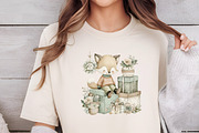 Hygge Christmas Watercolor Clipart, an Illustration by DreamCafeArt (Thumbnail 5 of 6)