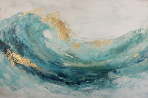 Abstract Ocean Wave Painting, an Abstract Photo by Hamza067