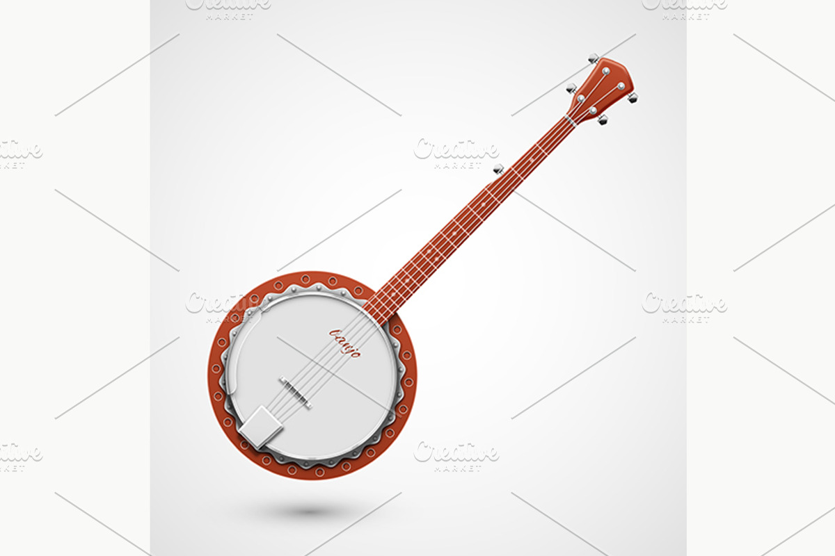 Isolated Banjo, an Object Graphic by Elymas
