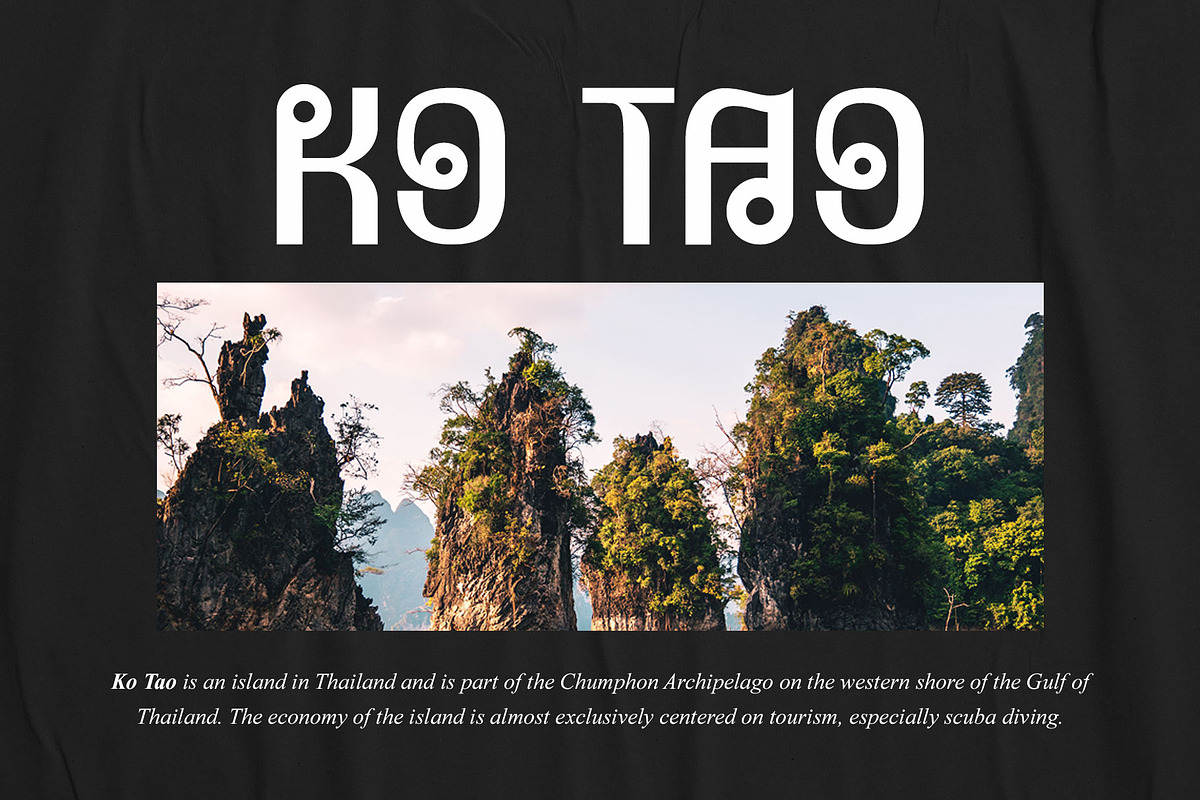 Nakhon Kanlaya - Thailand Style, a Font by Novitype (Photo 5 of 9)