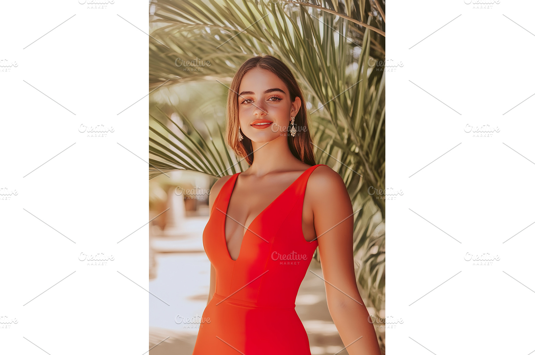 young Albanian woman in red dress, a Beauty & Fashion Photo by Lermont51