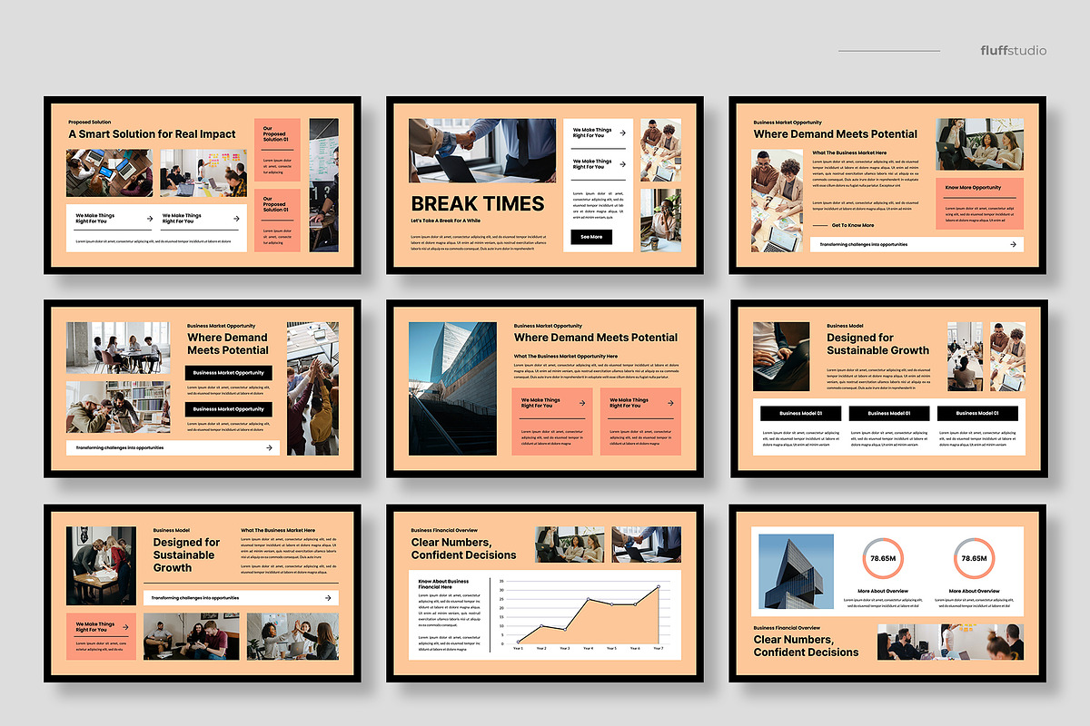 Business Proposal Slides Template, a Presentation Template by fluffstudio (Photo 3 of 4)