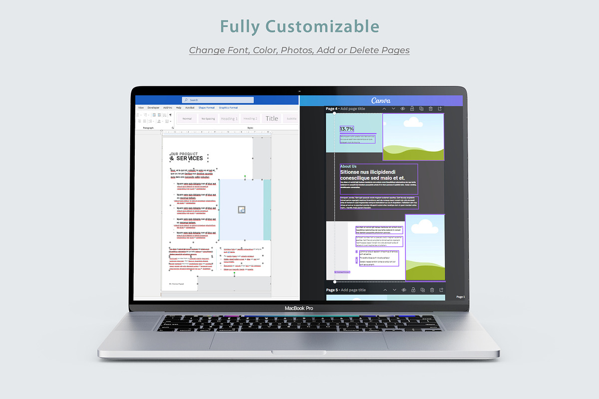 Project Proposal Template | Canva, a Brochure Template by DesVert (Photo 5 of 5)