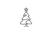 Fluid Layered Christmas Tree Logo, a Branding & Logo Template by Vectorium Studio (Thumbnail 1 of 2)