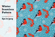 Winter Seamless Pattern, a Pattern Graphic by mejorana (Thumbnail 1 of 3)
