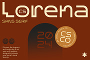 CS Lorena – Art Deco Font, a Sans Serif Font by Craft Supply Co. (Thumbnail 1 of 8)
