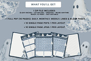 Toile Ghosts Halloween Planner, a Marketing Template by Traveling Designer (Thumbnail 6 of 6)
