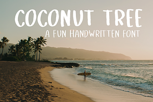 Coconut Tree | a handwritten font