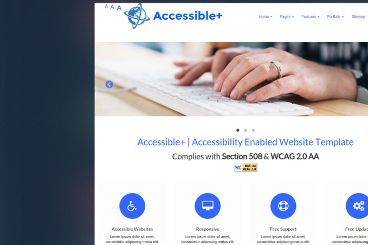 Accessible+ HTML Website Template, a Websites & App Template by ...