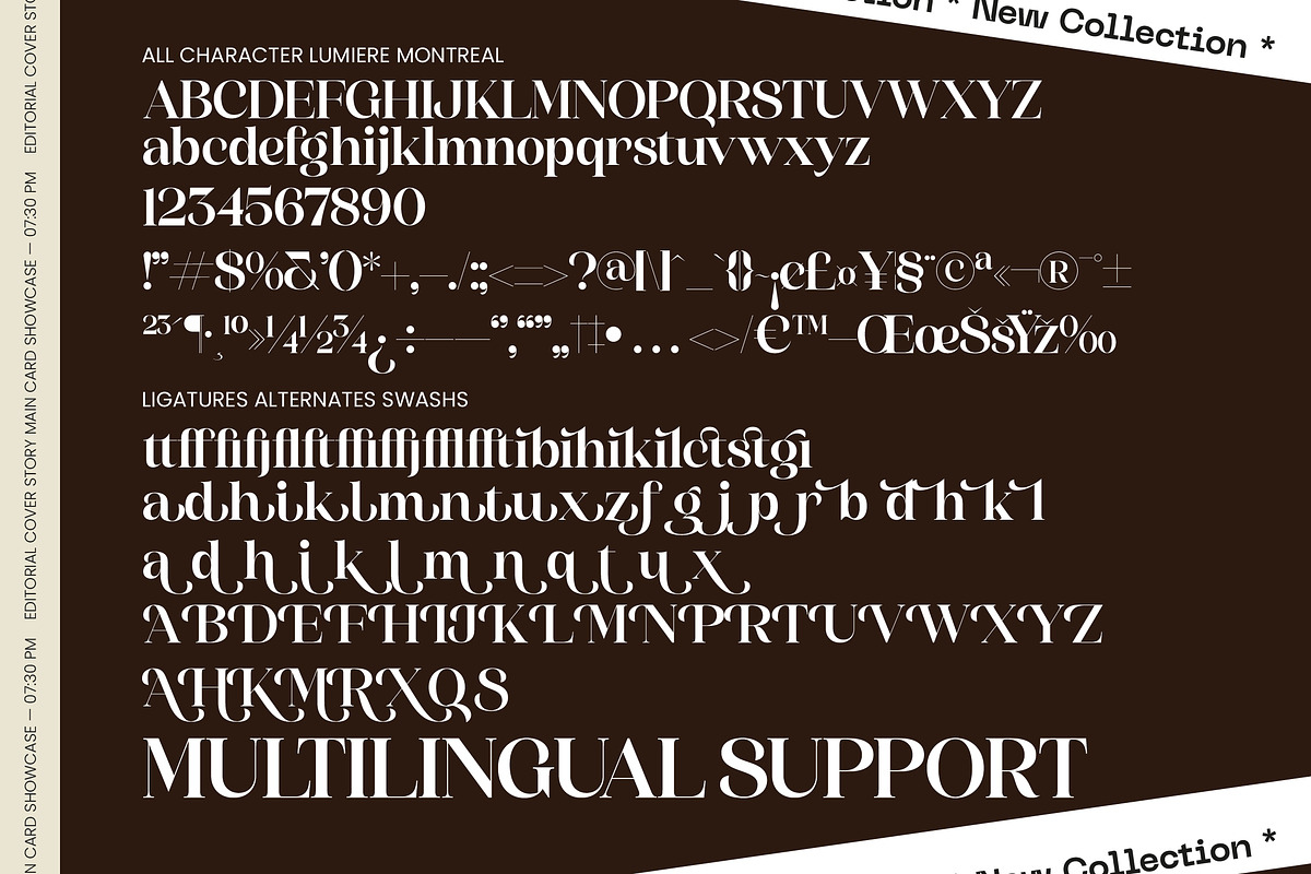 Lumiere Montreal Modern Contemporary, a Serif Font by timelesstype.co (Photo 10 of 10)