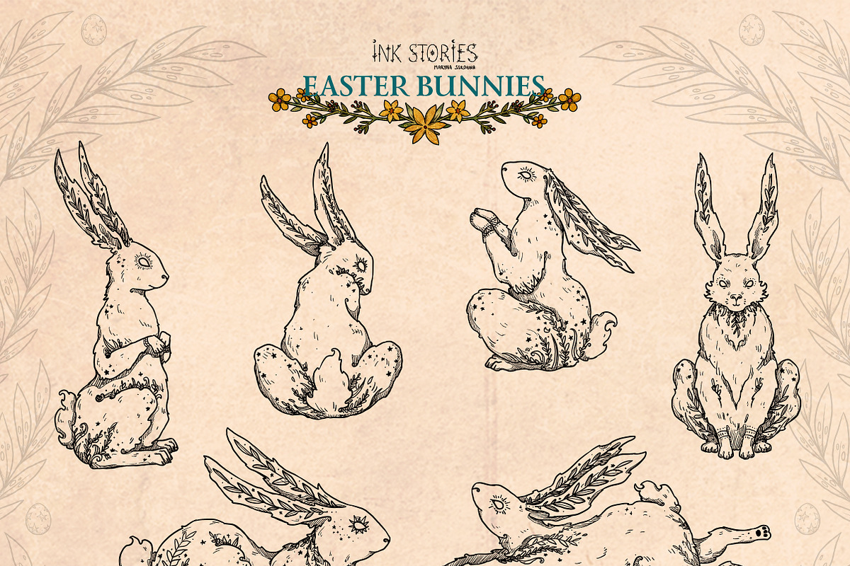 Easter Bunnies, an Animal Illustration by Ink Stories (Photo 3 of 21)