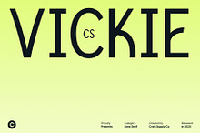 CS Vickie – Sans Serif Typeface
