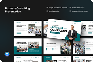 Business Consulting Keynote, a Presentation Template by SquidPixey
