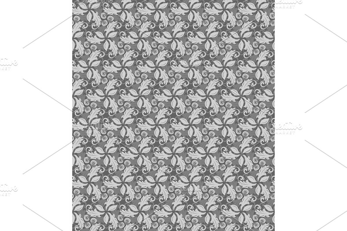 Floral Seamless Vector Pattern, a Decorative Illustration by FineArtStudio (Photo 1 of 3)
