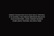 Emsote Techno Font, a Sans Serif Font by QR Design Studio (Thumbnail 6 of 8)