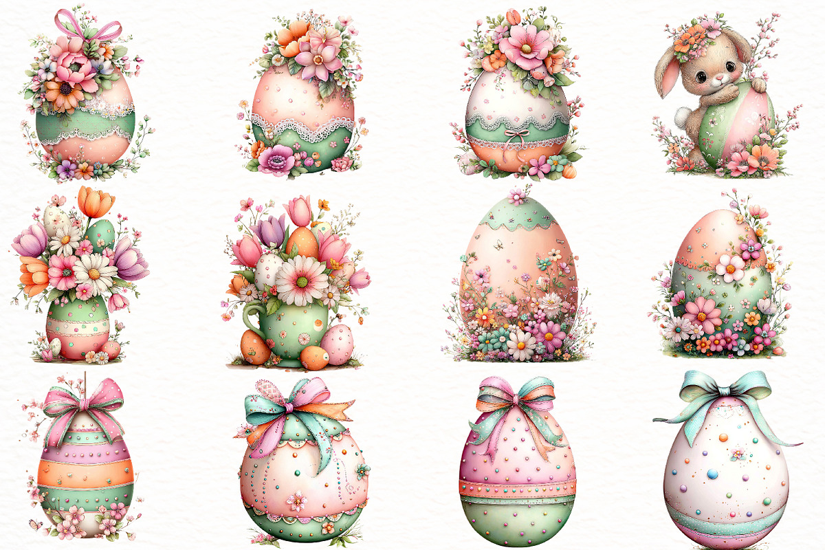 Whimsical Easter egg Clipart, an Illustration by Designworld (Photo 4 of 8)