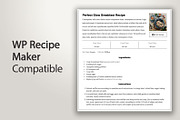 Food Blog WordPress Theme OREGANO, a WordPress Template by KOBA themes (Thumbnail 6 of 6)