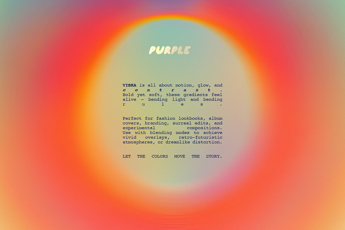 VIBRA: 200 gradients, a Texture Graphic by Purple (Photo 11 of 11)