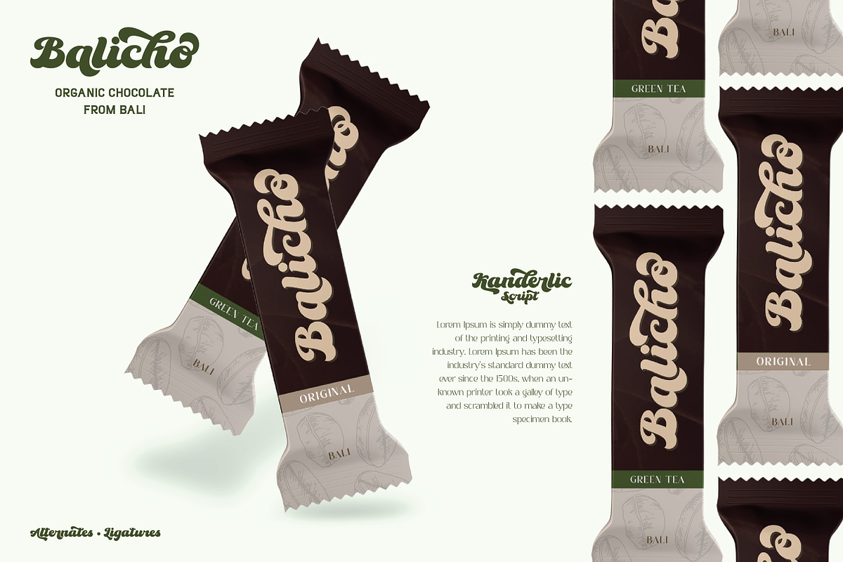 The Kanderlic - Retro Script Font, a Script Font by Ekahermawan (Photo 5 of 10)