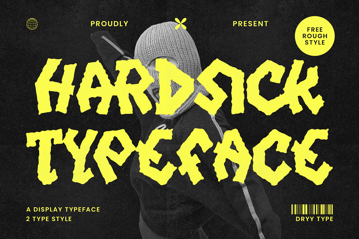 Hardsick - Display Typeface, a Symbol Font by Dryy.type (Photo 1 of 9)