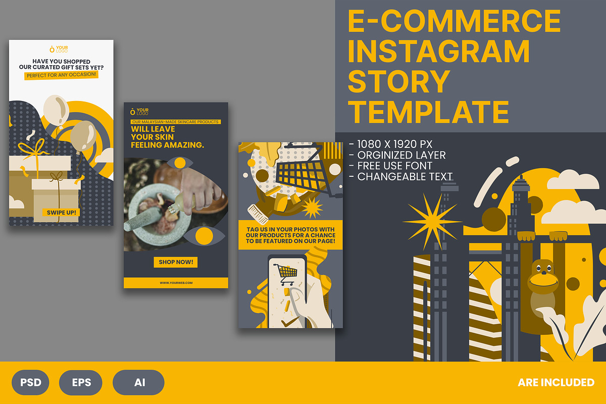 E-Commerce Instagram Story, a Social Media Template by Esensifiksi.studio (Photo 1 of 3)
